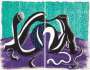 David Hockney: Extending February (diptych) - Signed Print