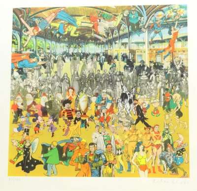 A Convention Of Comic Book Characters - Signed Print by Peter Blake 2010 - MyArtBroker