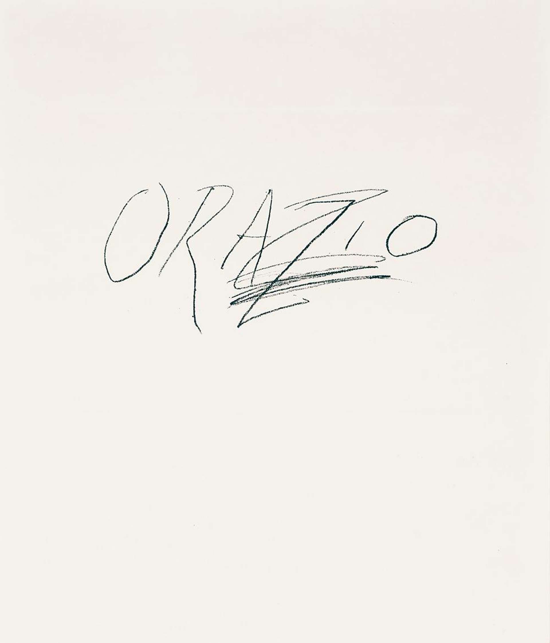 Orazio - Signed Print by Cy Twombly 1976 - MyArtBroker