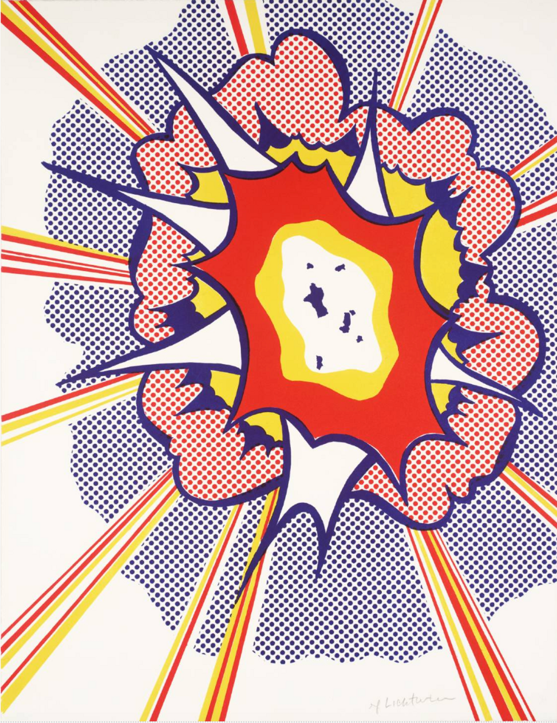 Explosion by Roy Lichtenstein