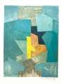 Serge Poliakoff: Composition Bleue No. 50 - Signed Print