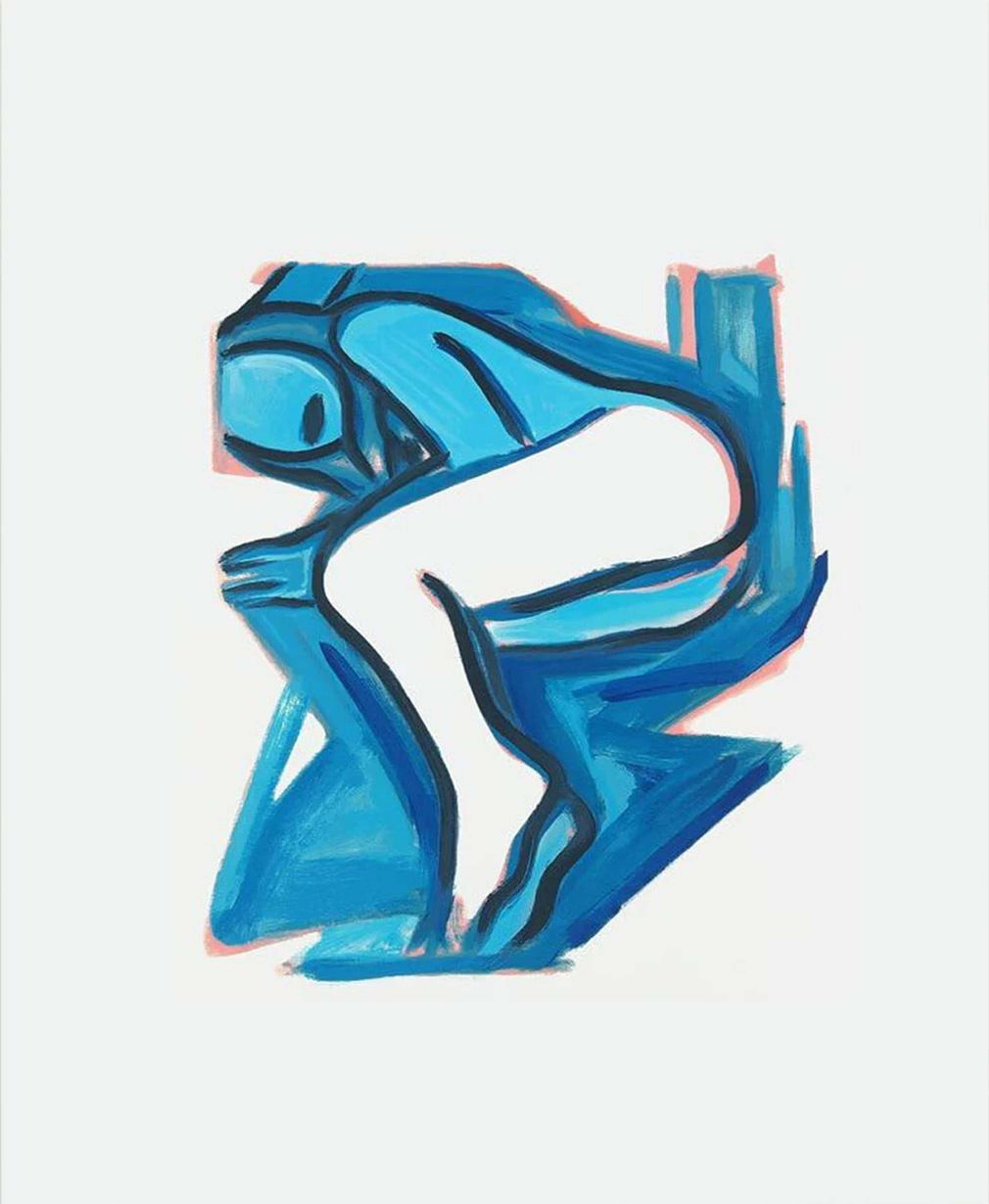 Blue Nude #3 - Signed Print by Tom Wesselmann 2001 - MyArtBroker