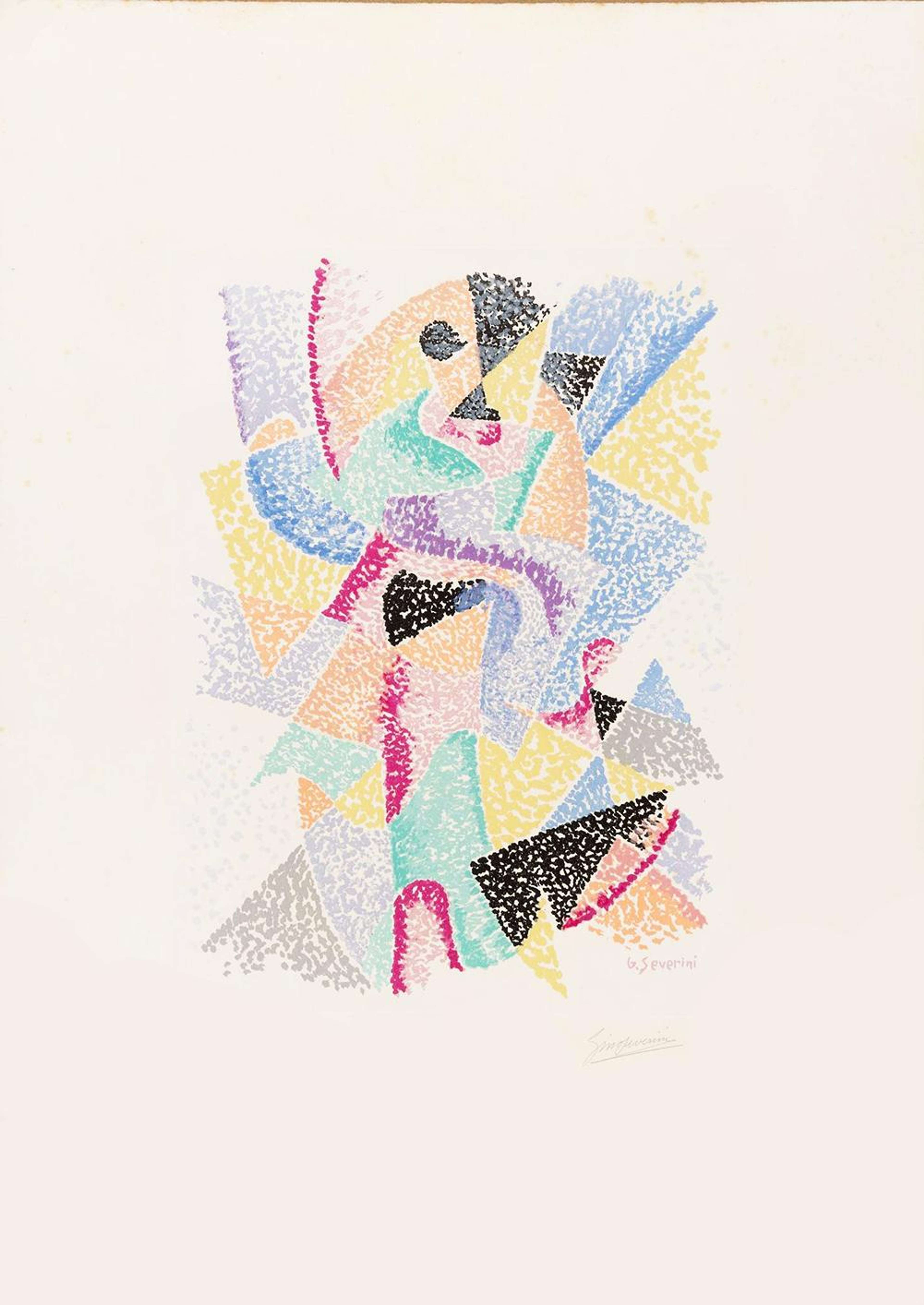 Arlecchino - Signed Print by Gino Severini 1965 - MyArtBroker