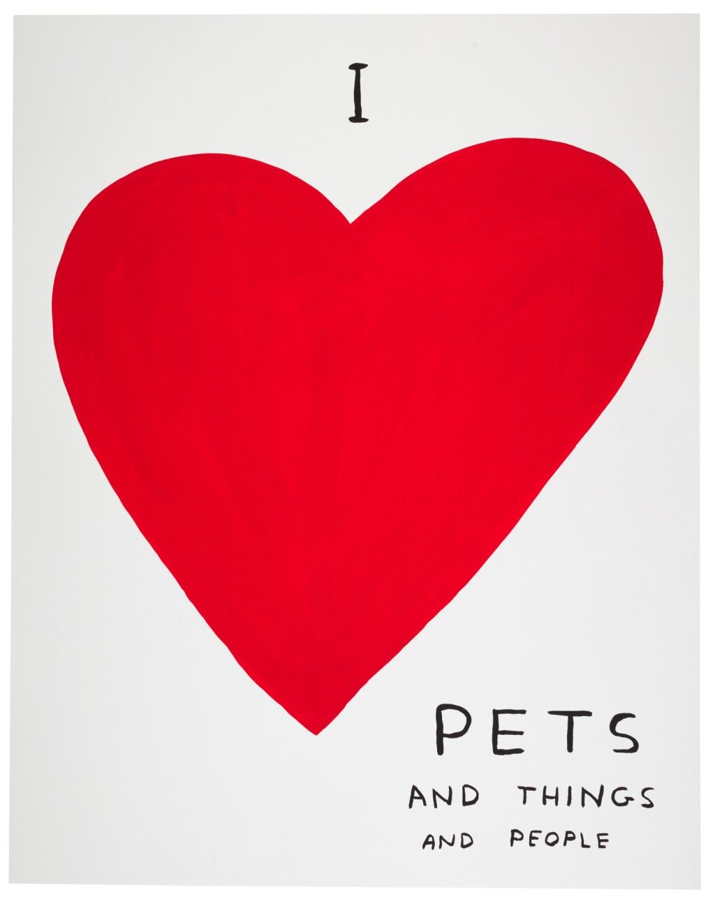 David Shrigley I Love (Signed Print) 2019 | For Sale
