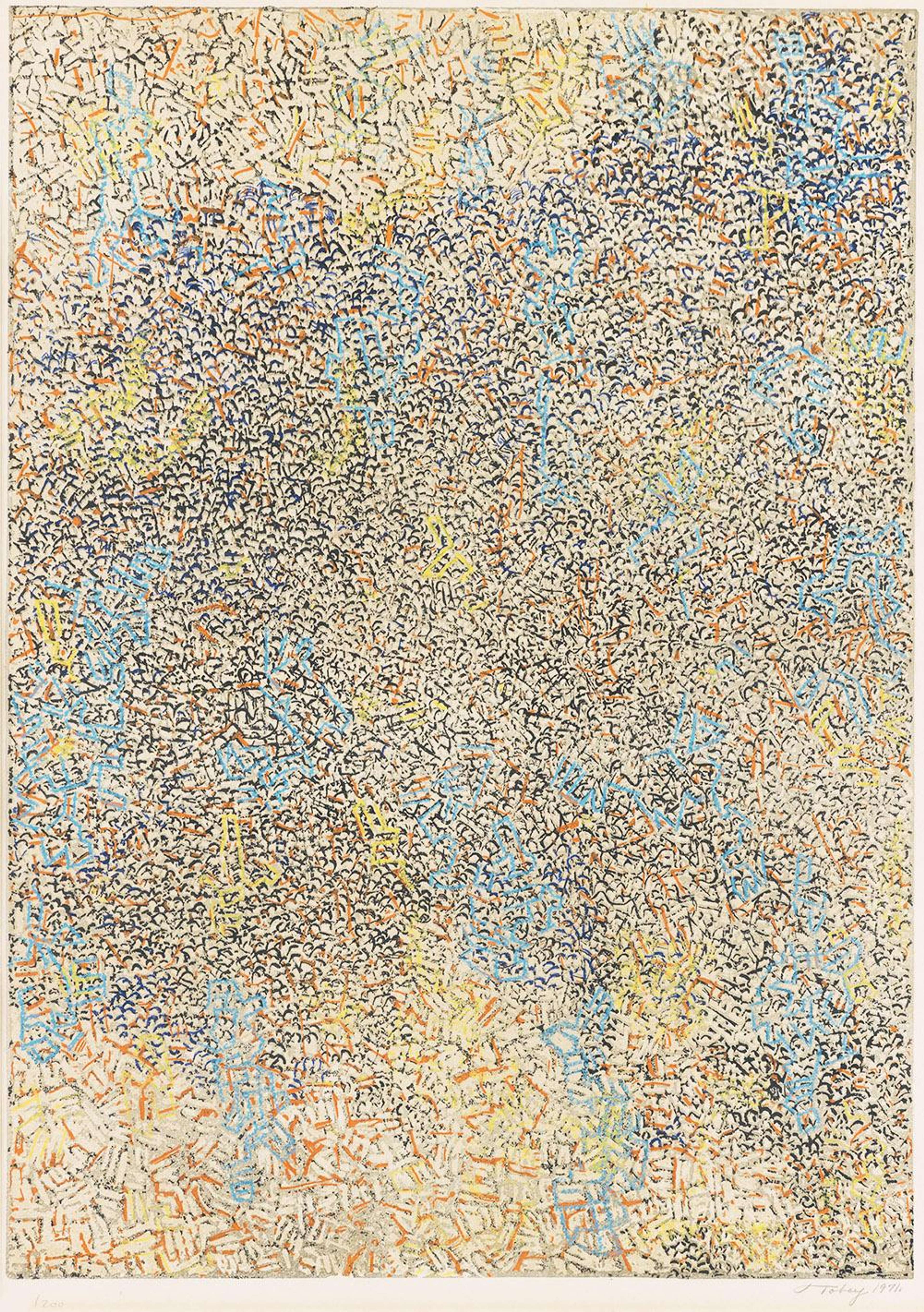 The Passing - Signed Print by Mark Tobey 1971 - MyArtBroker