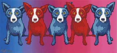 She Loves Me, She Loves Me Not, She Loves Me - Signed Print by George Rodrigue 2001 - MyArtBroker