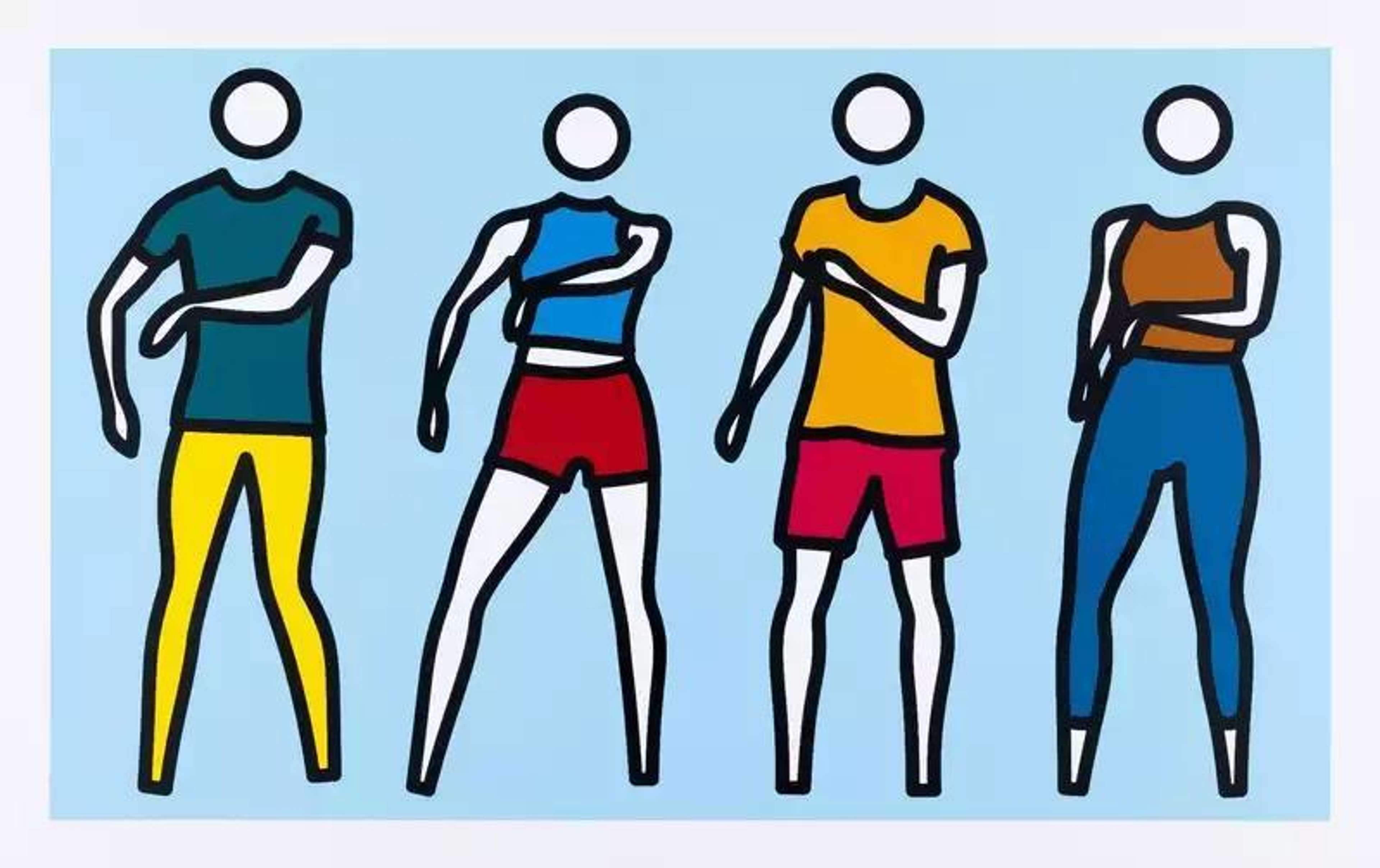 Dance,  Synced: Dance 5 - Signed Print by Julian Opie 2024 - MyArtBroker