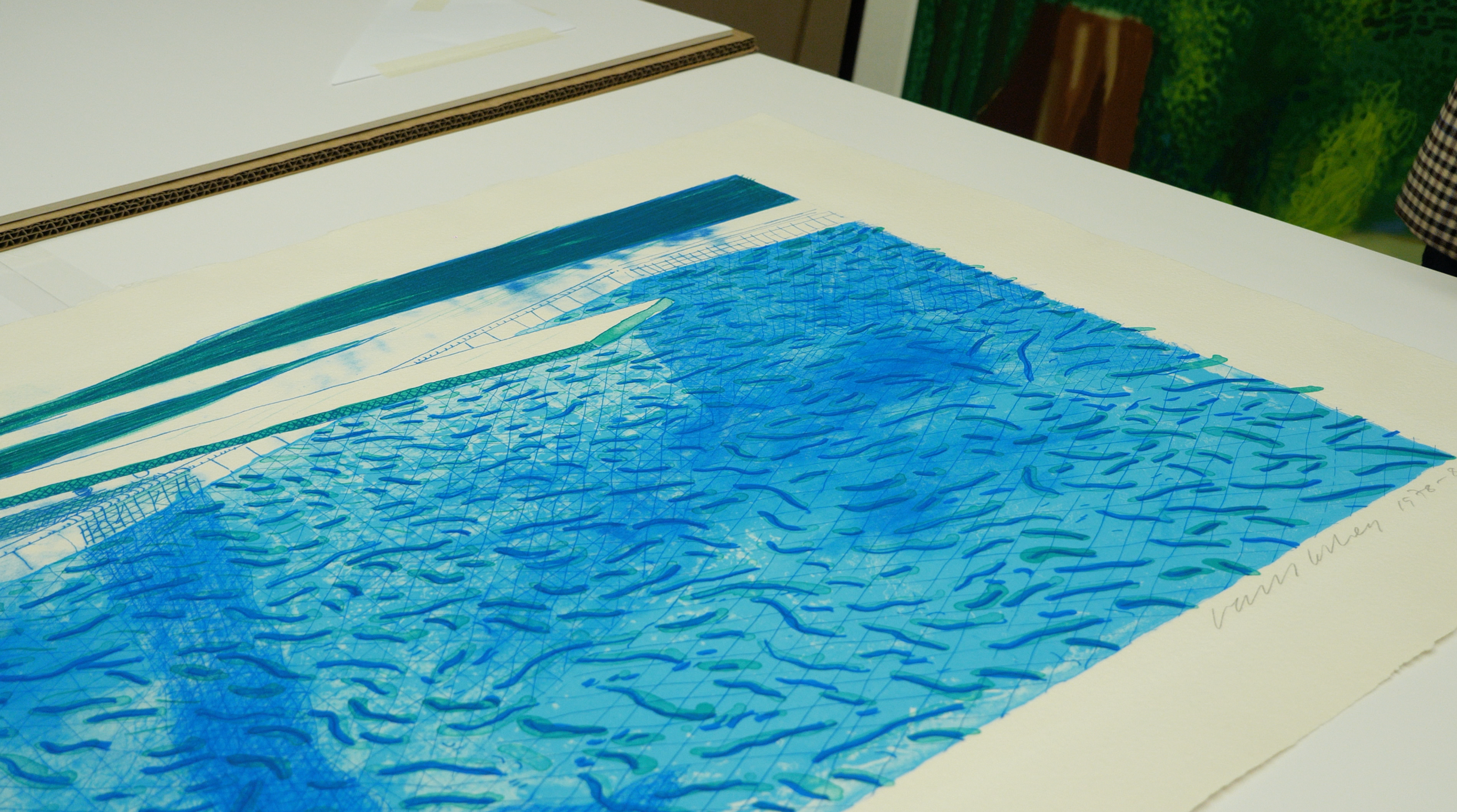 Regard approfondi sur « Lithograph of Water », la Swimming Pool de David Hockney (1980)