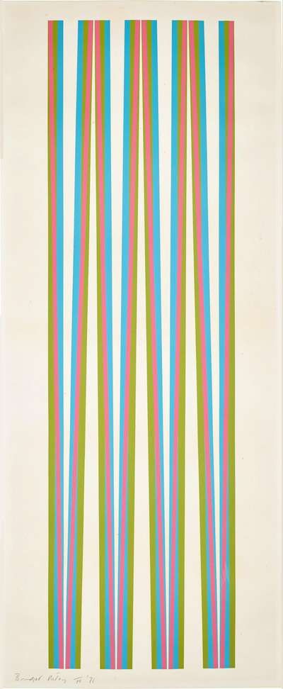 Elongated Triangles 5 - Signed Print by Bridget Riley 1971 - MyArtBroker