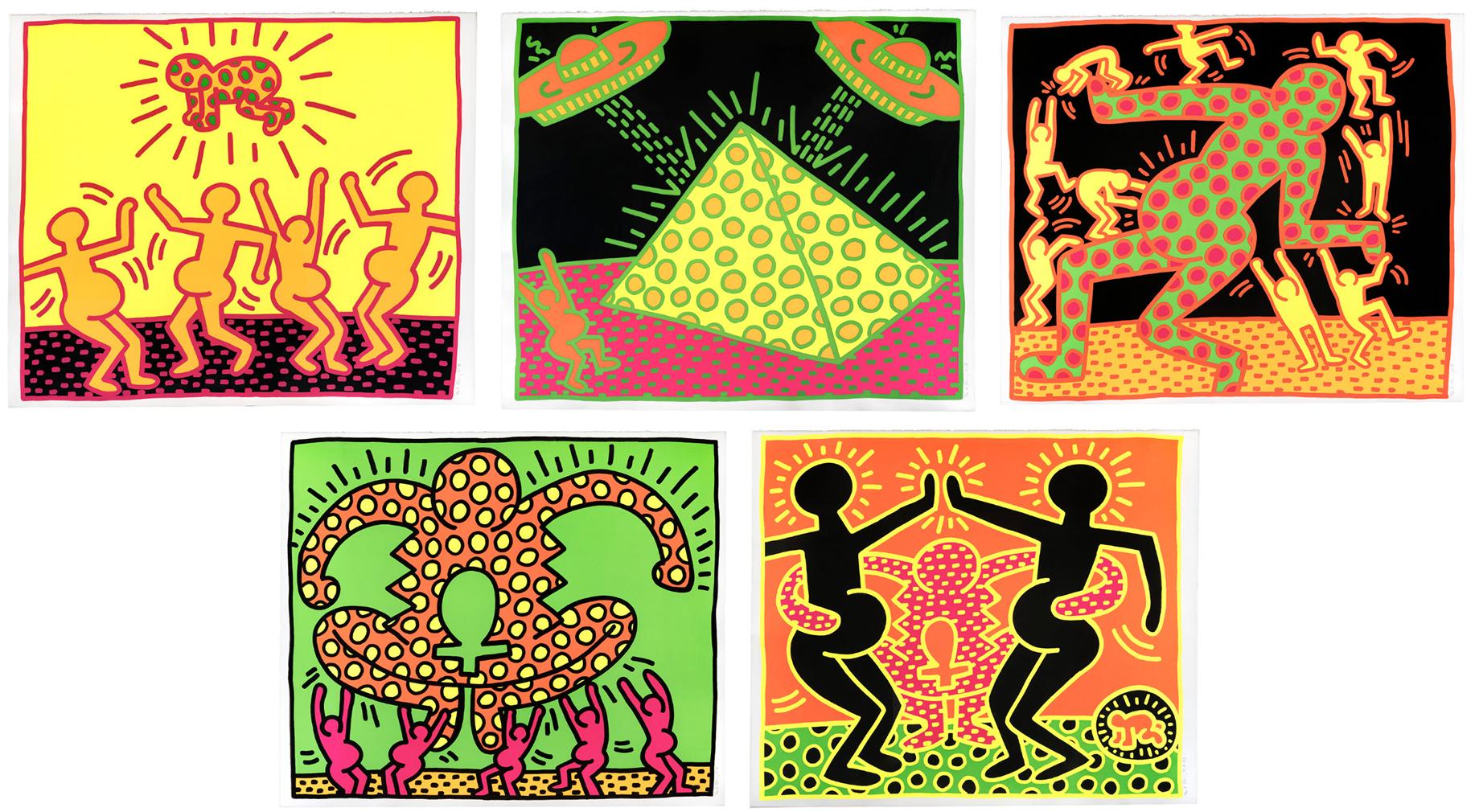 Keith Haring Fertility Suite (complete set) (Signed Print) 1983