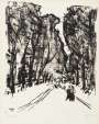 Ernst Ludwig Kirchner: Allee Am Abend - Signed Print