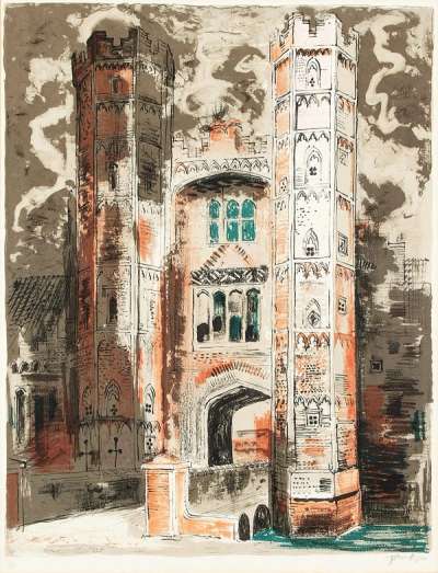 Oxburgh Hall, Norfolk - Signed Print by John Piper 1977 - MyArtBroker
