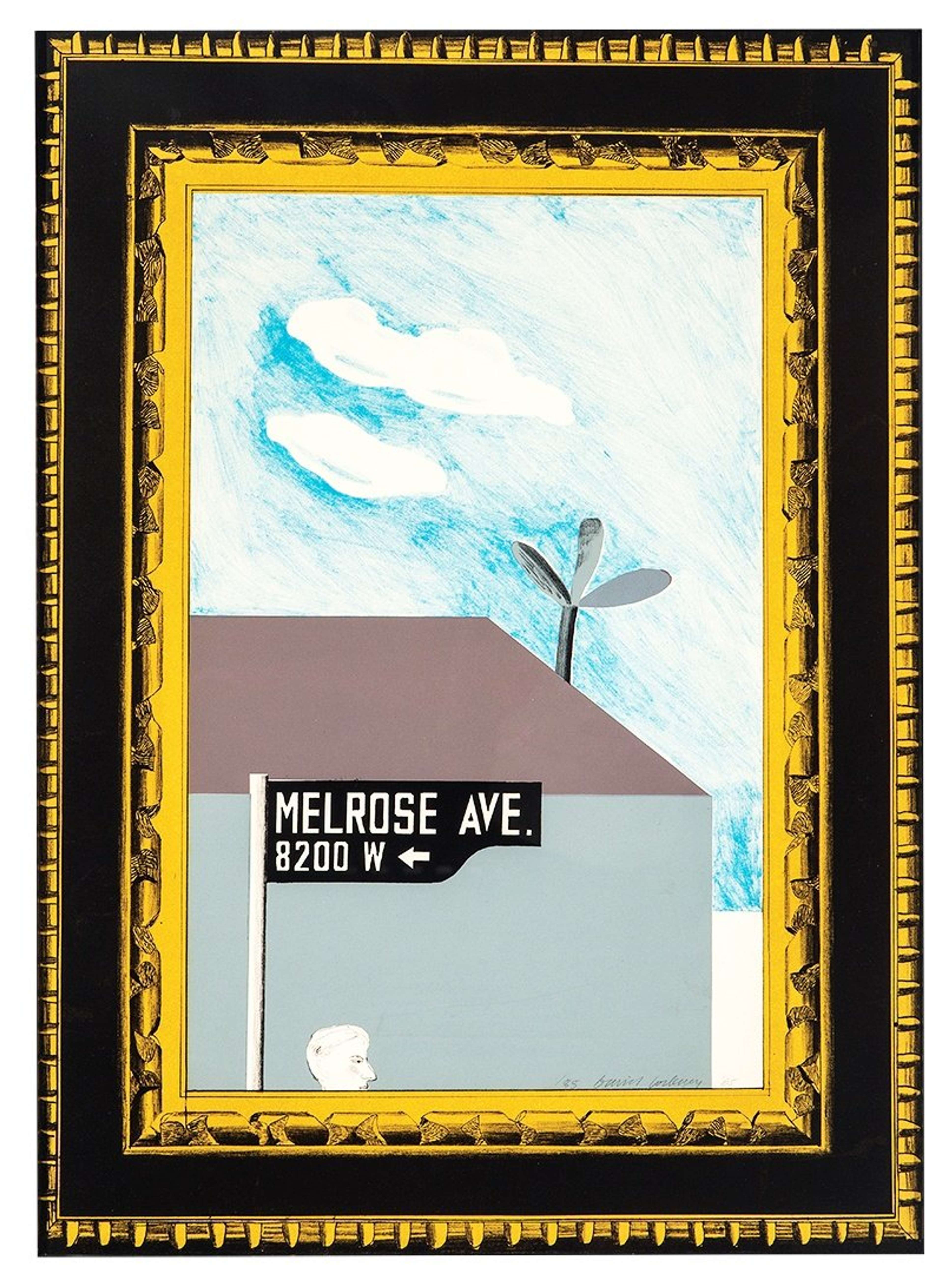 Picture Of Melrose Avenue In An Ornate Gold Frame