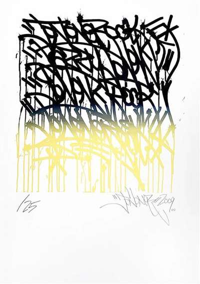 Urban Calligraphy - Signed Print by JonOne 2009 - MyArtBroker