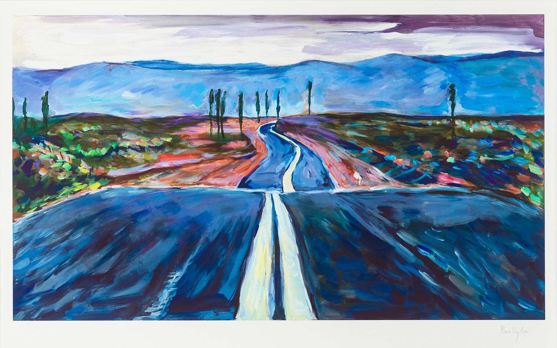 Endless Highway Large (2017) - Signed Print by Bob Dylan 2017 - MyArtBroker