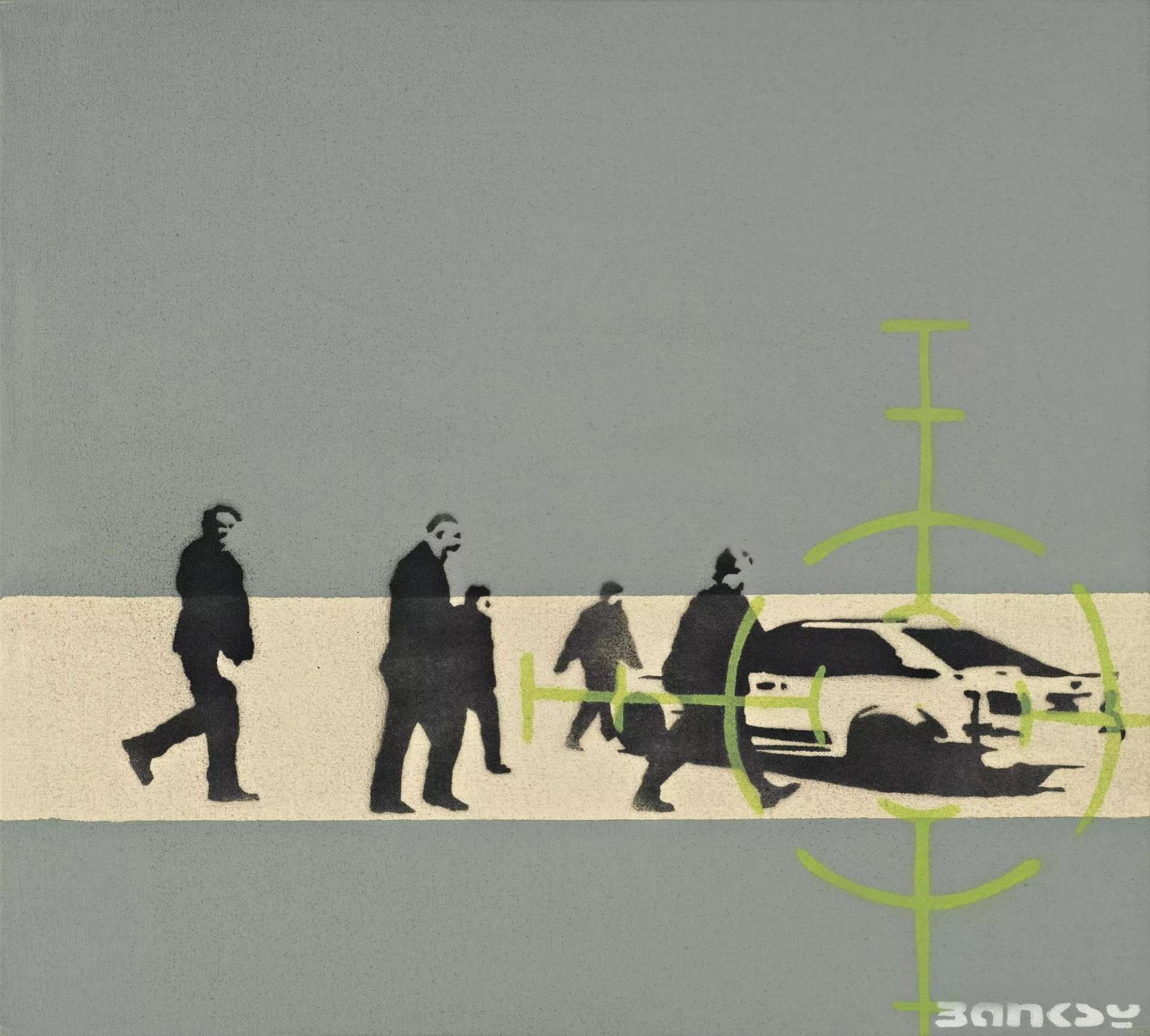 Precision Bombing (grey) - Mixed Media by Banksy 2000 - MyArtBroker