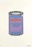 Soup Can (violet, blue and tan) - Signed Print