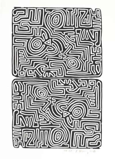 Keith Haring: The Labyrinth - Signed Print