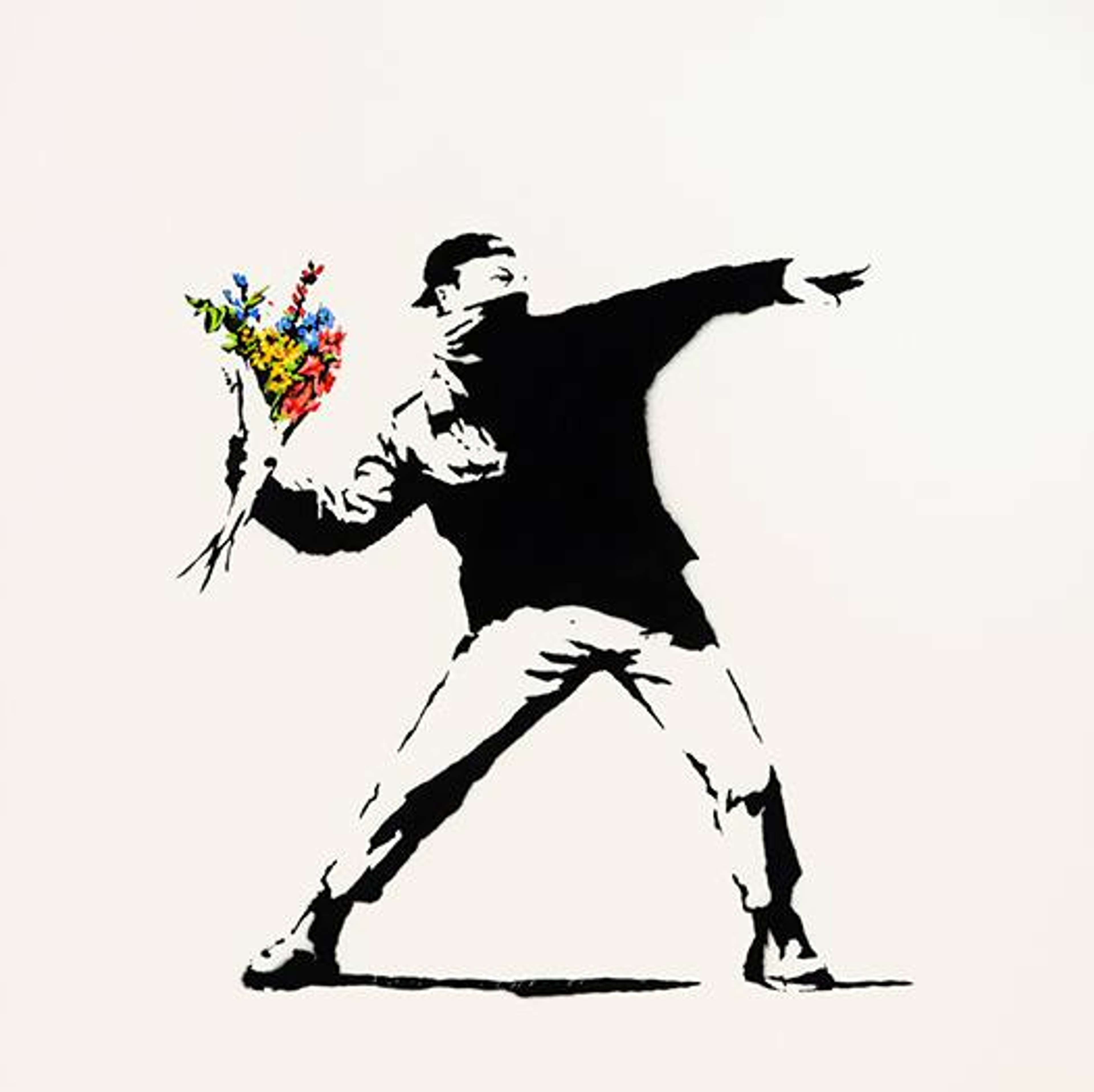 Love Is In The Air by Banksy