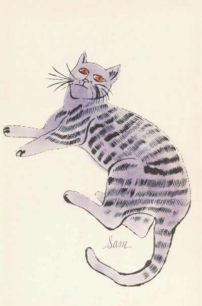 Andy Warhol: Cats Named Sam IV 52 - Unsigned Print