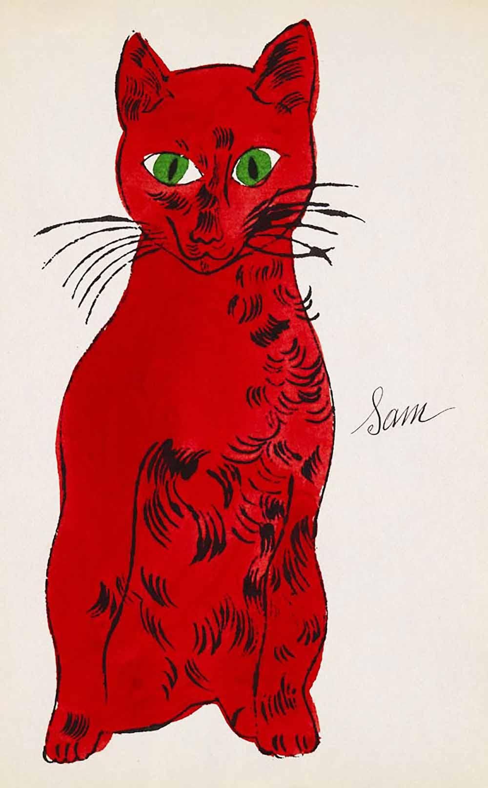 2025 お歳暮【公式】 - 人気ブランド Sam Named Cats by MyArtBroker | Meaning & Background Warhol Andy 版画