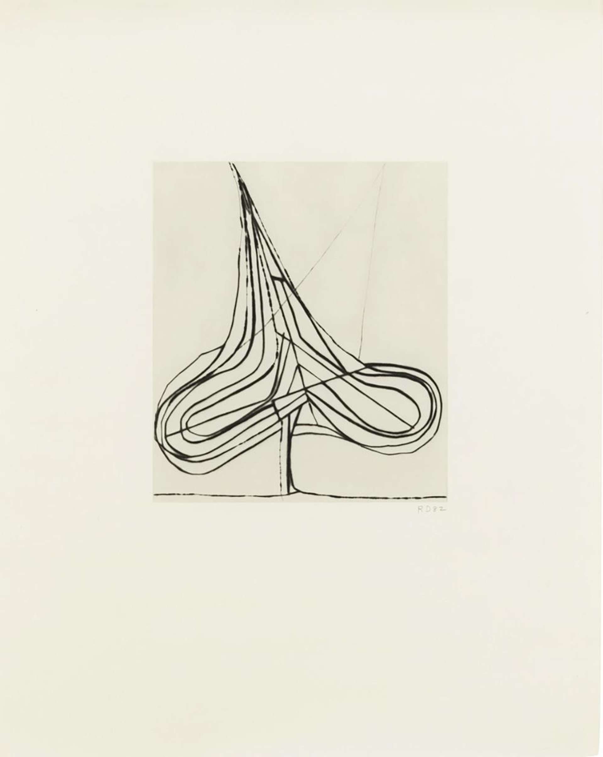 Spade Drypoint - Signed Print by Richard Diebenkorn 1982 - MyArtBroker