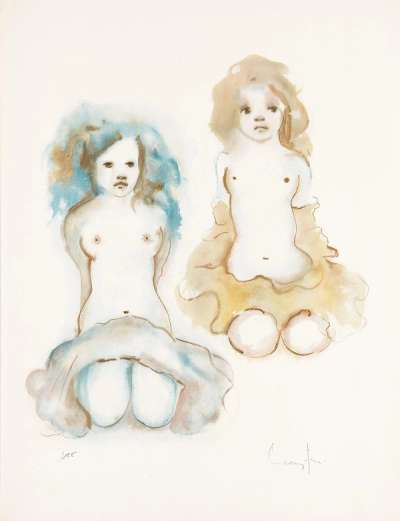 Les Petites Cannibales - Signed Print by Leonor Fini 1971 - MyArtBroker