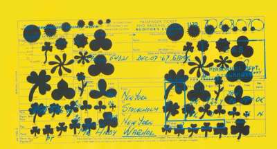 Sas Passenger Ticket (F. & S. II.20) - Signed Print by Andy Warhol 1968 - MyArtBroker
