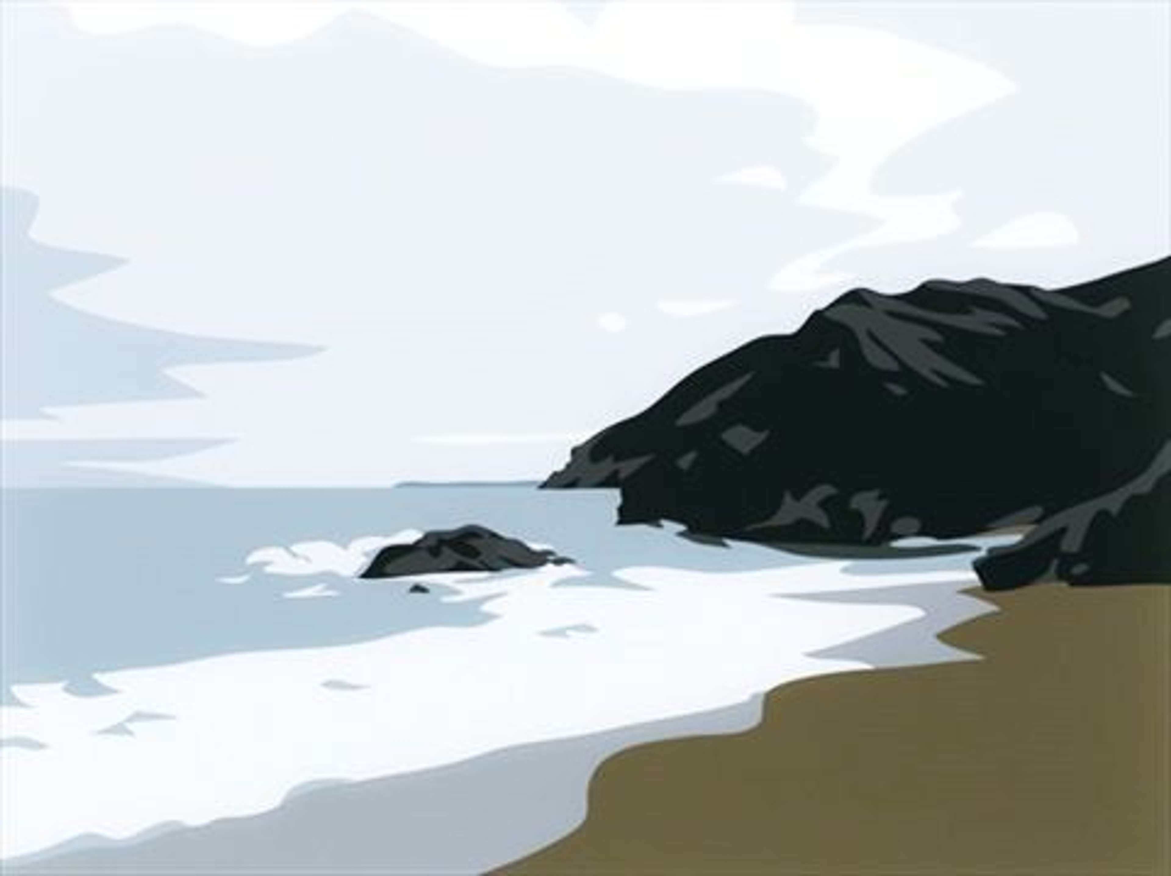 Cornish Coast 1: Lantic Bay - Signed Print