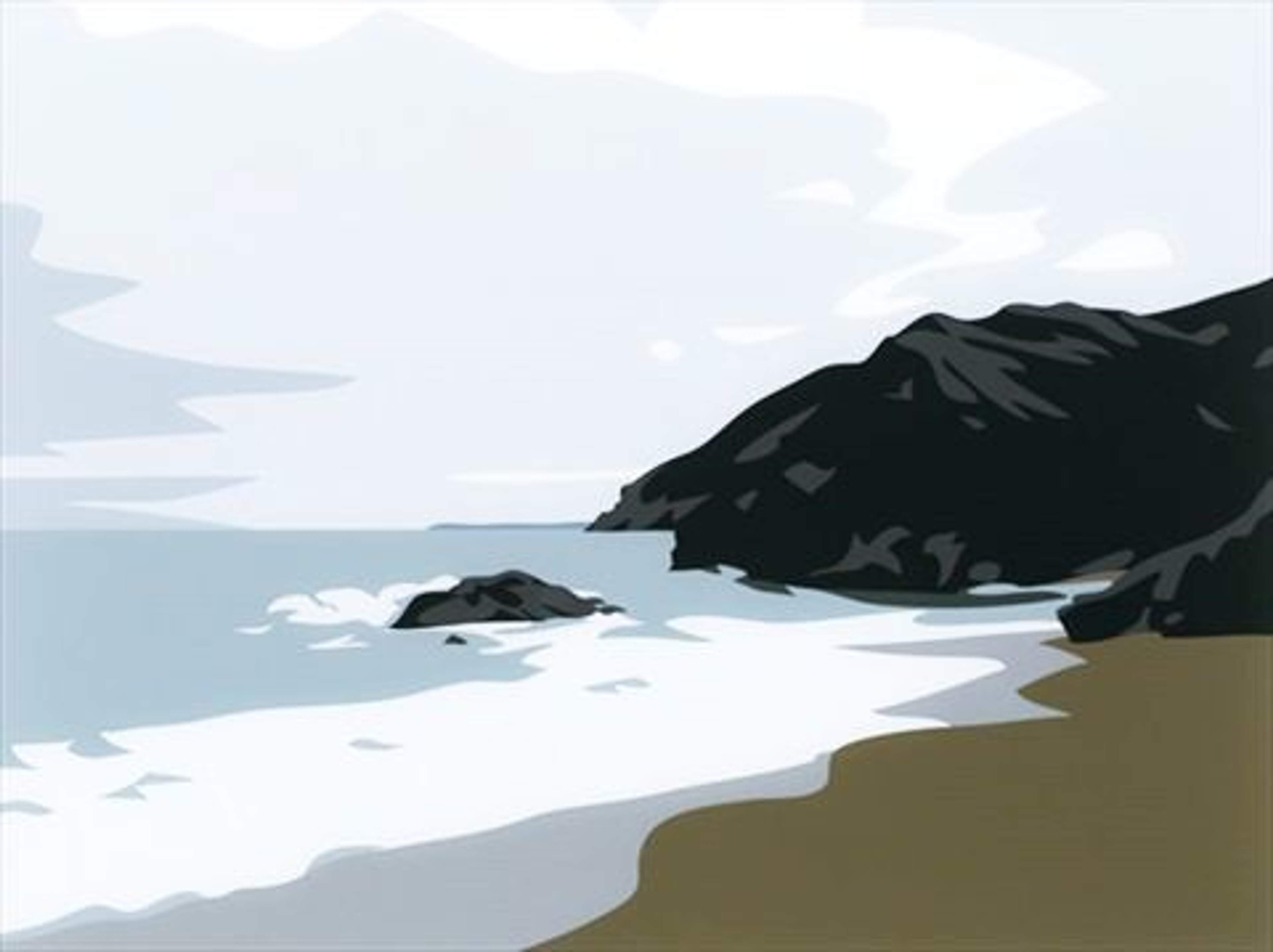 Cornish Coast 1: Lantic Bay - Signed Print