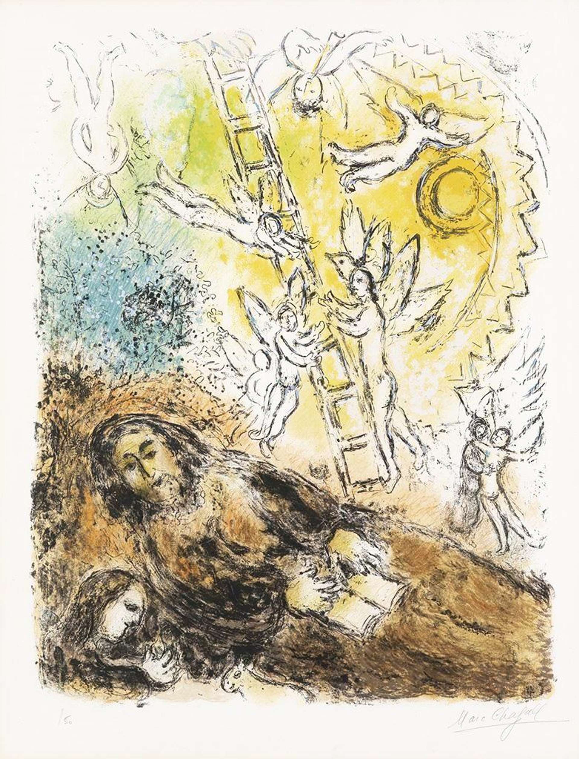 Marc Chagall: Le Prophète - Signed Print