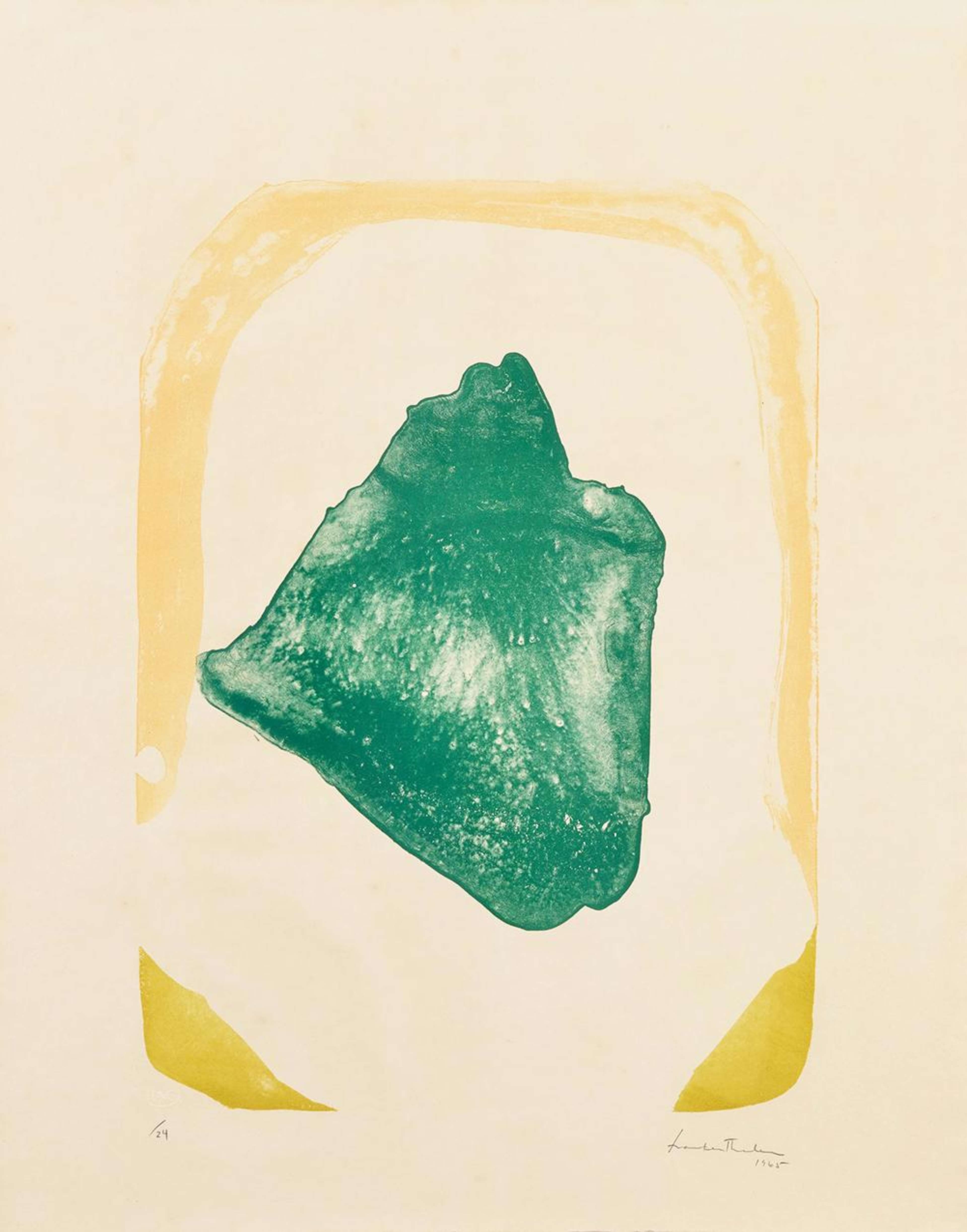 Orange Hoop - Signed Print by Helen Frankenthaler 1965 - MyArtBroker