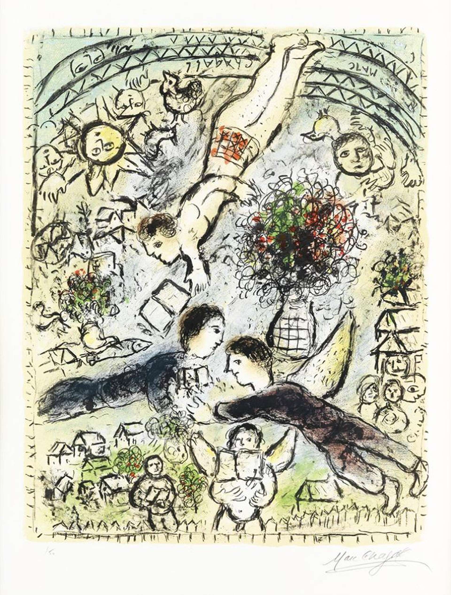 Le Ciel - Signed Print by Marc Chagall 1984 - MyArtBroker