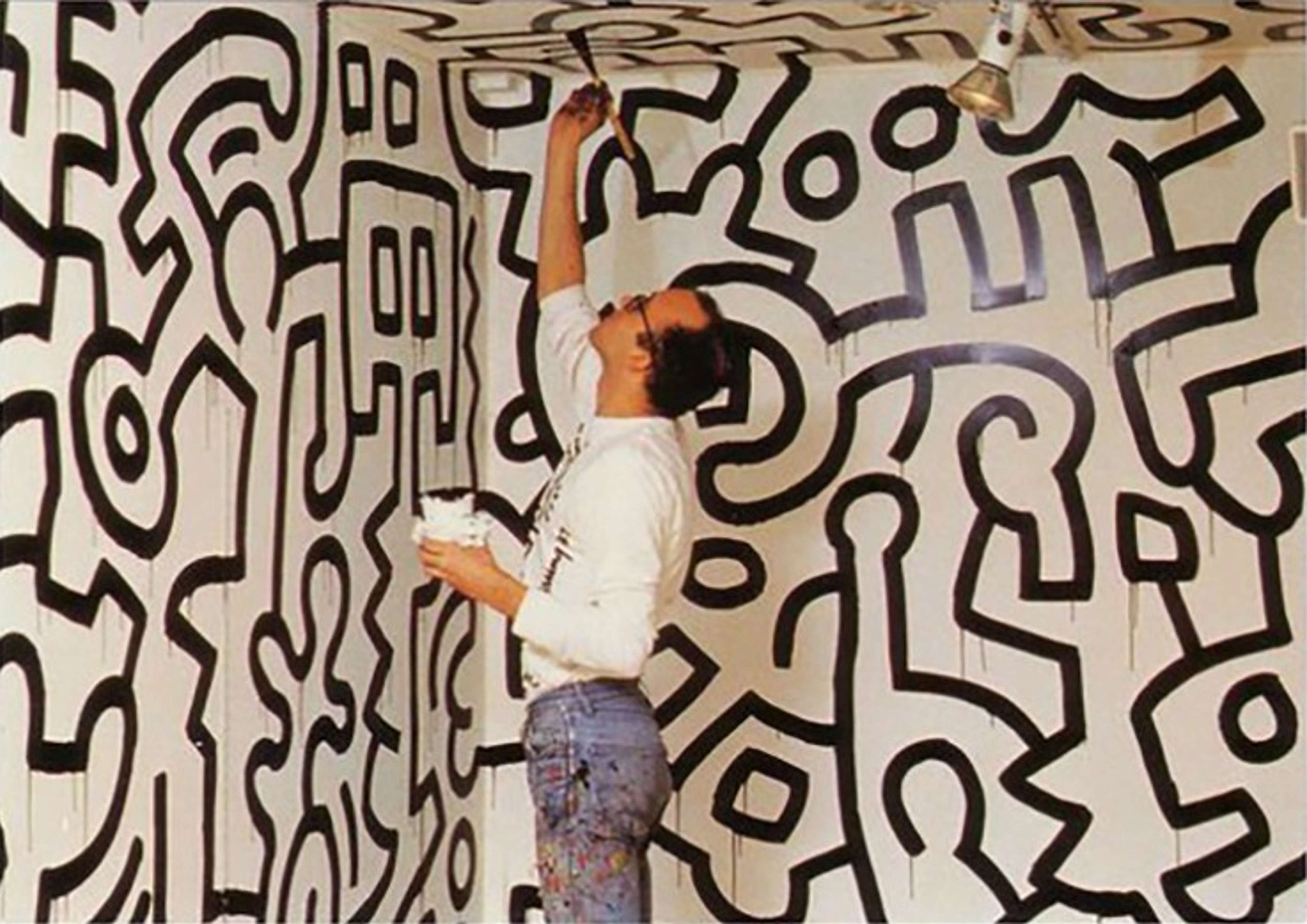 Keith Haring at work by klimari1 (JUST SHOOT IT! Photography) - MyArtBroker