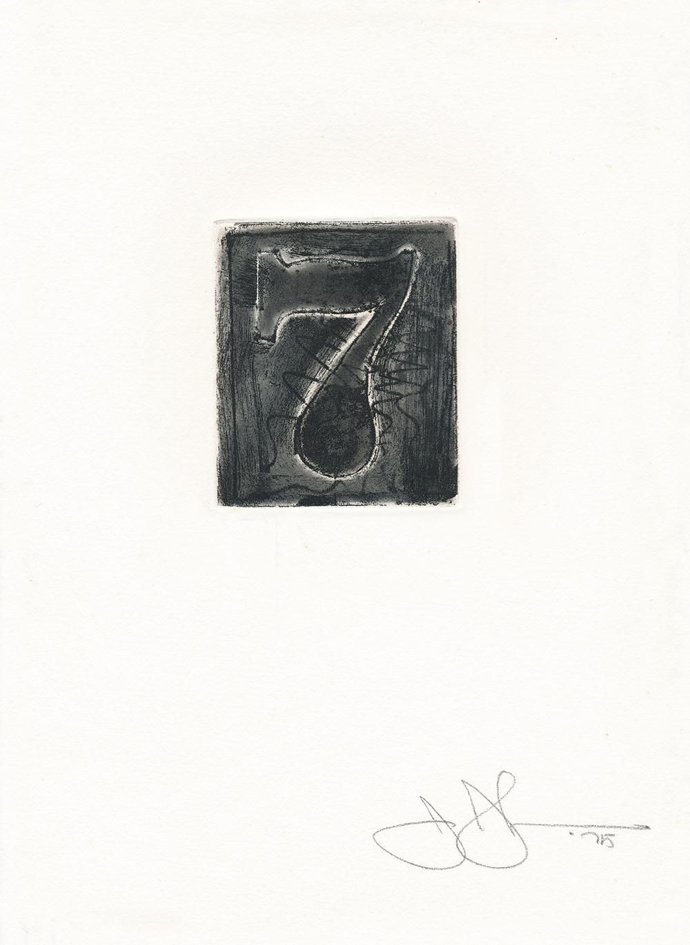 Jasper Johns 7 (ULAE 163) (Signed Print) 1975 | For Sale
