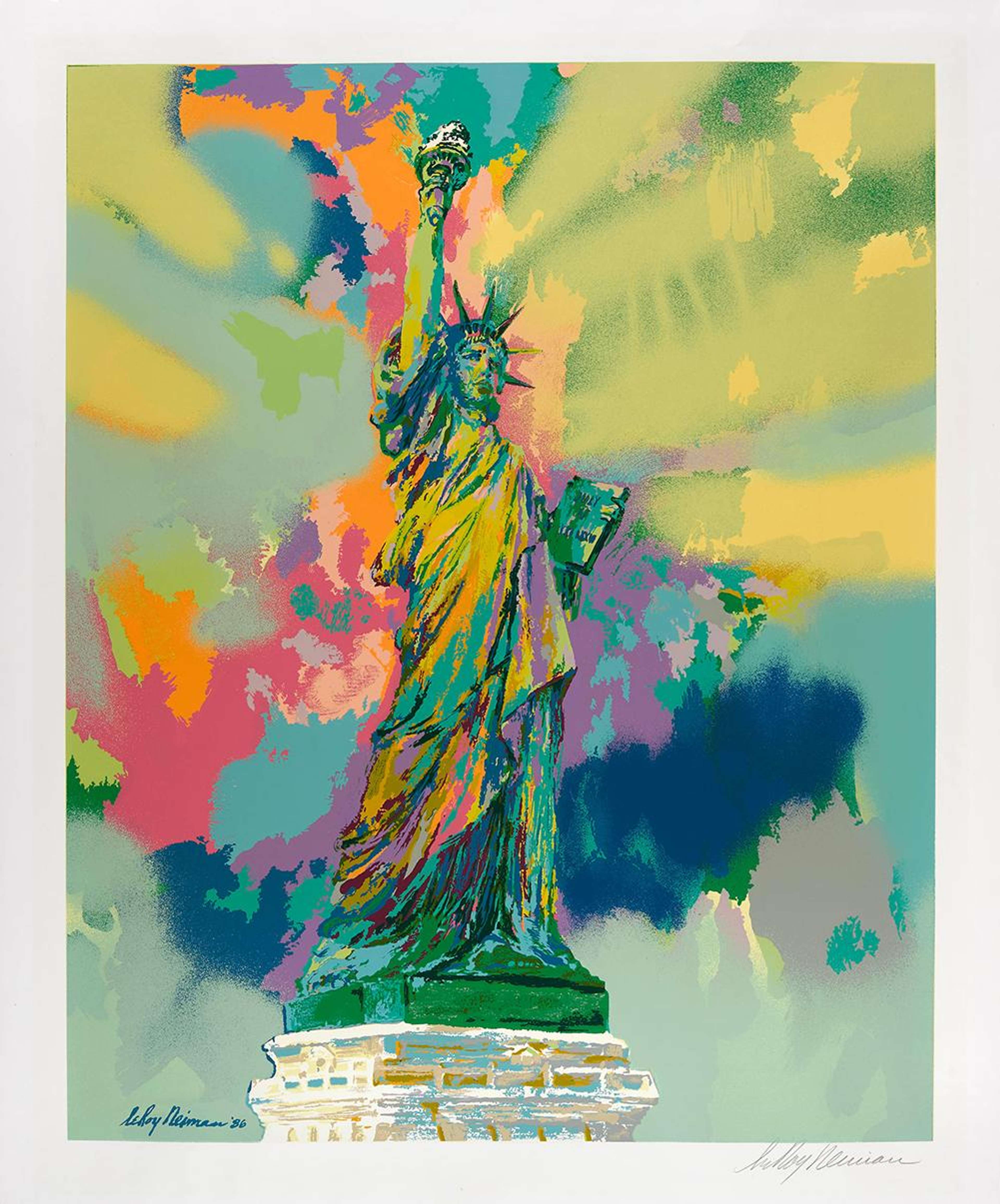 Statue Of Liberty - Signed Print by Leroy Neiman 1986 - MyArtBroker