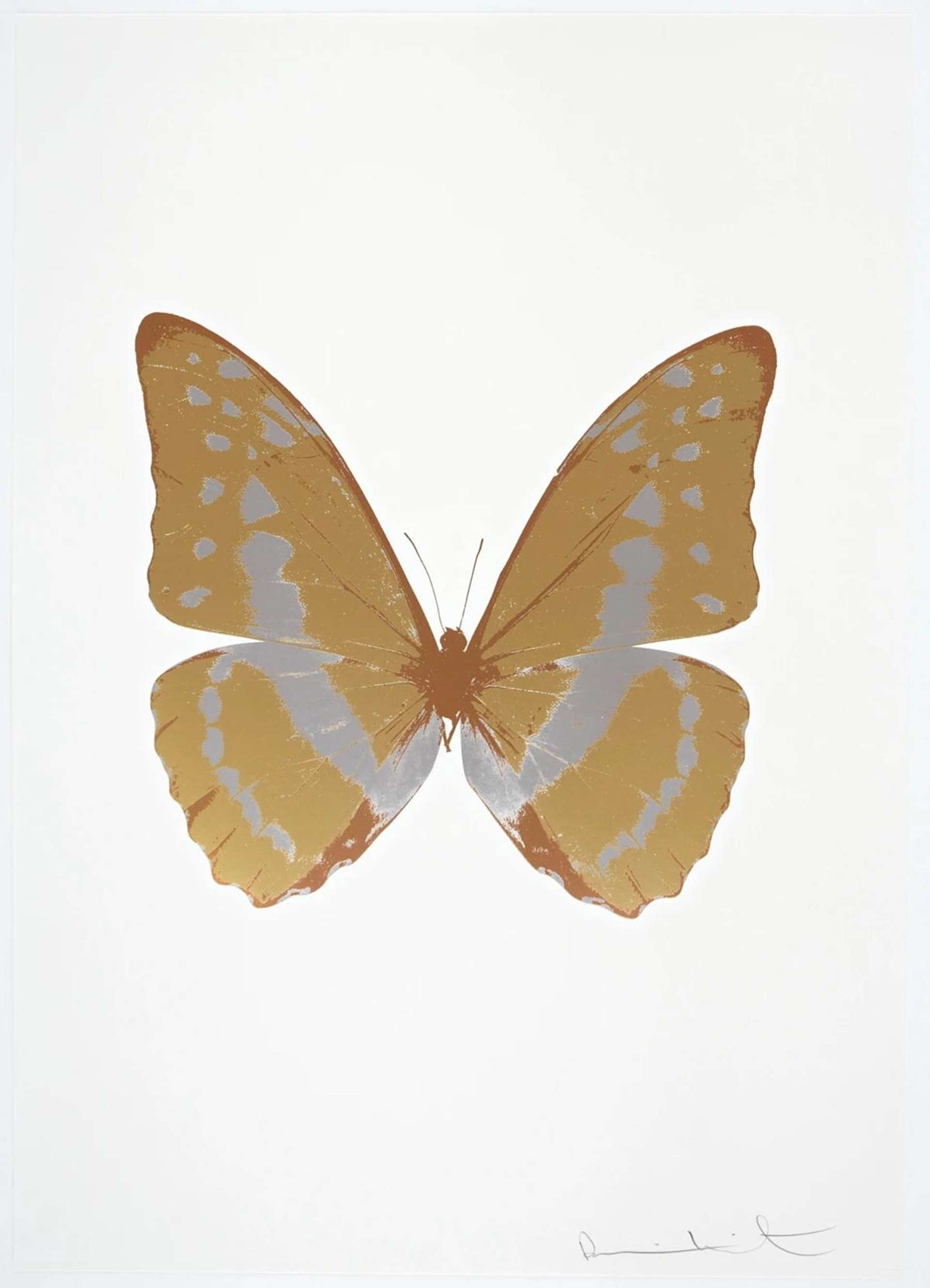 The Souls III (hazy gold, silver gloss, rustic copper) by Damien Hirst