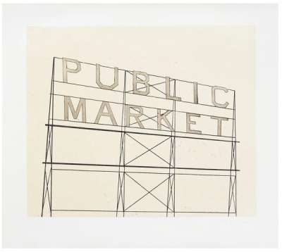 Public Market - Signed Print by Ed Ruscha 2006 - MyArtBroker