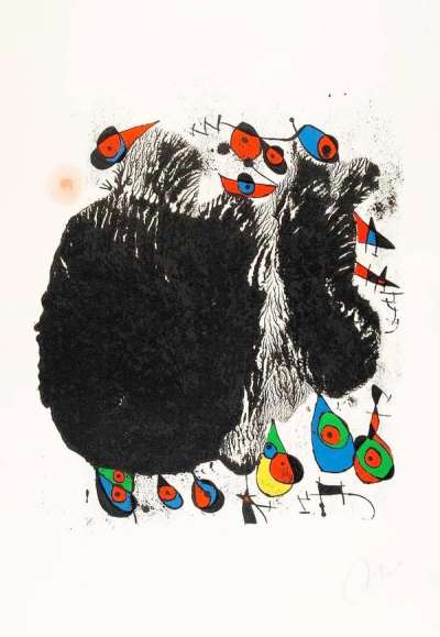 La Cascade Aux Oiseaux - Signed Print by Joan Miró 1971 - MyArtBroker