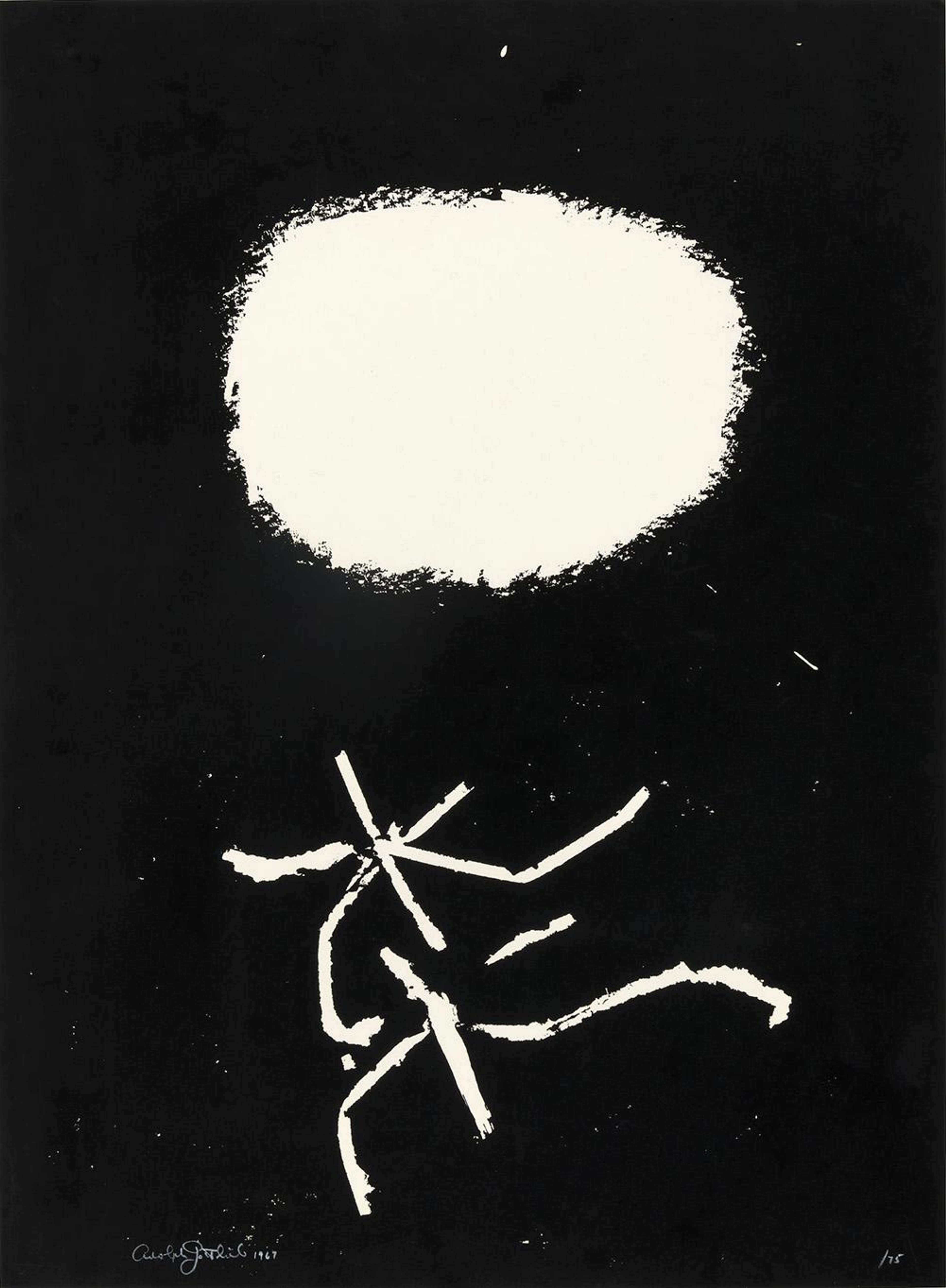 Flying Lines - Signed Print by Adolph Gottlieb 1967 - MyArtBroker