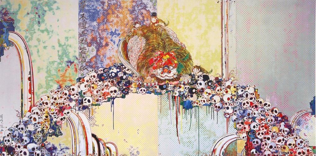 Takashi Murakami A Picture Of The Blessed Lion Who Stares At Death