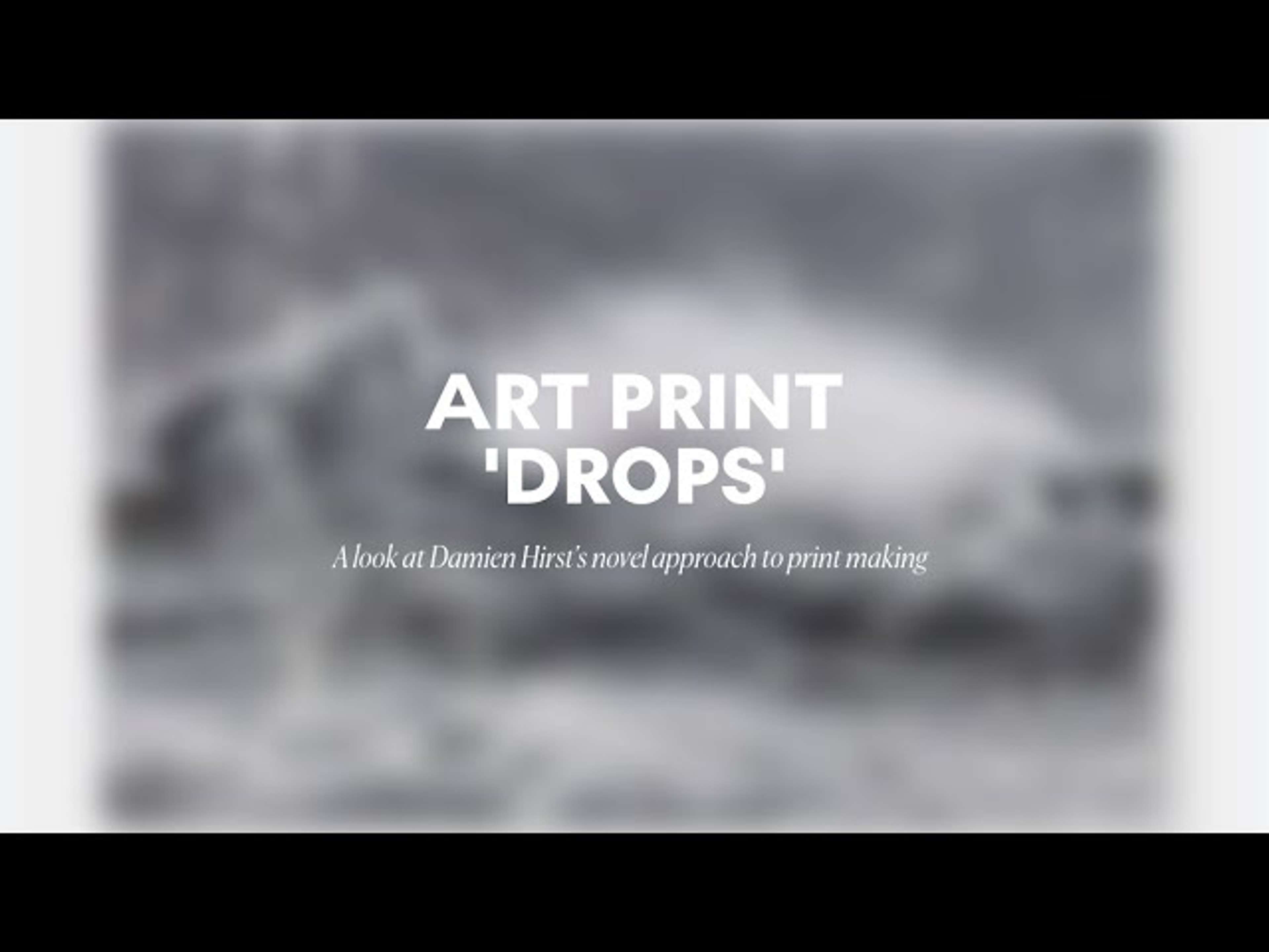 Damien Hirst's Art Print “Drops”