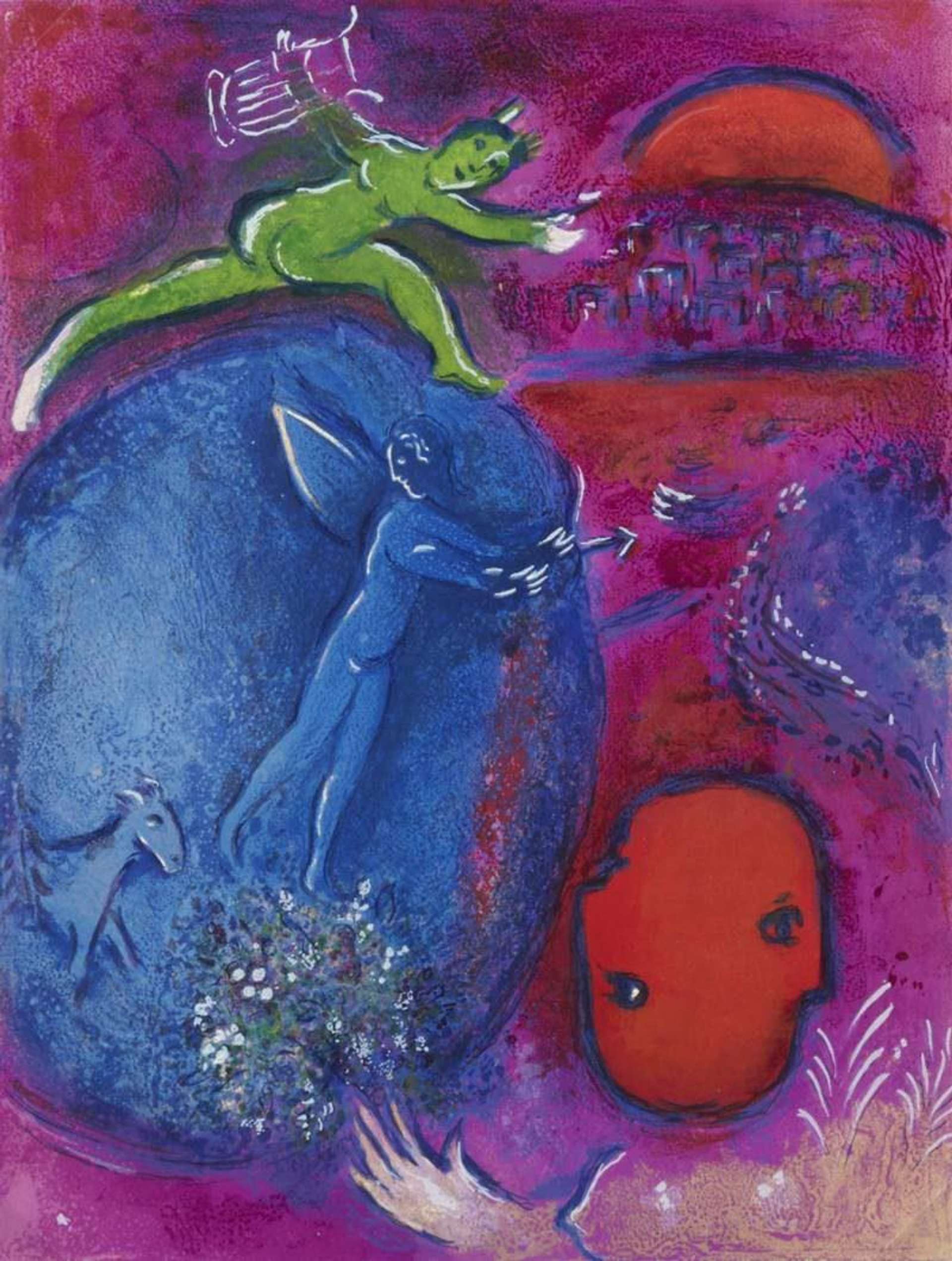 Marc Chagall: Songe De Lamon Et De Dryas - Signed Print