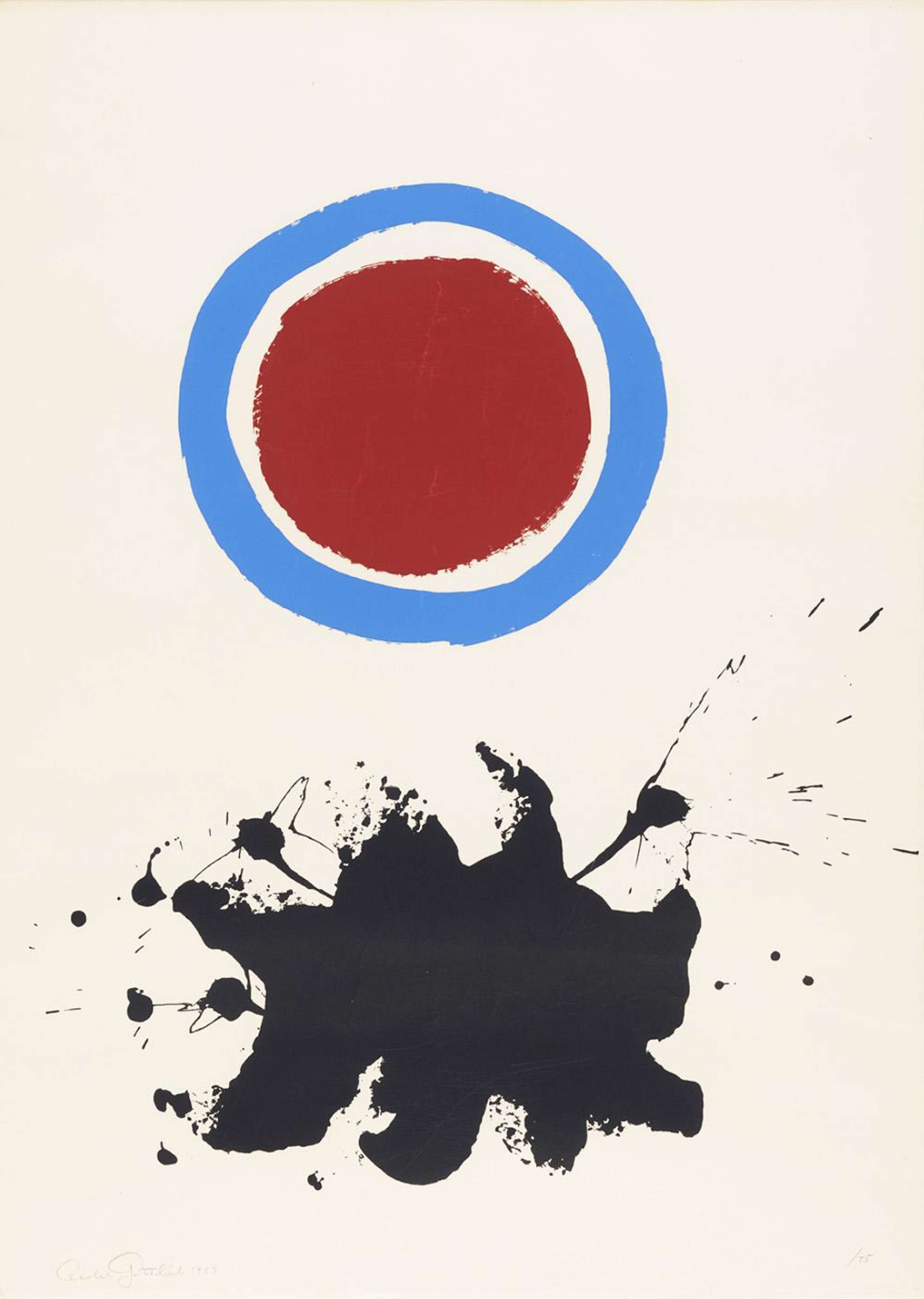 Blue Halo - Signed Print by Adolph Gottlieb 1967 - MyArtBroker