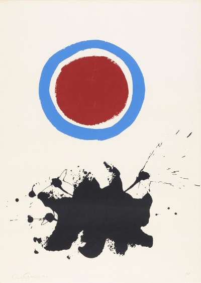 Blue Halo - Signed Print by Adolph Gottlieb 1967 - MyArtBroker