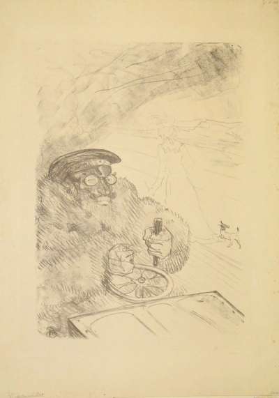 L'Automobiliste - Signed Print by Henri De Toulouse Lautrec 1898 - MyArtBroker
