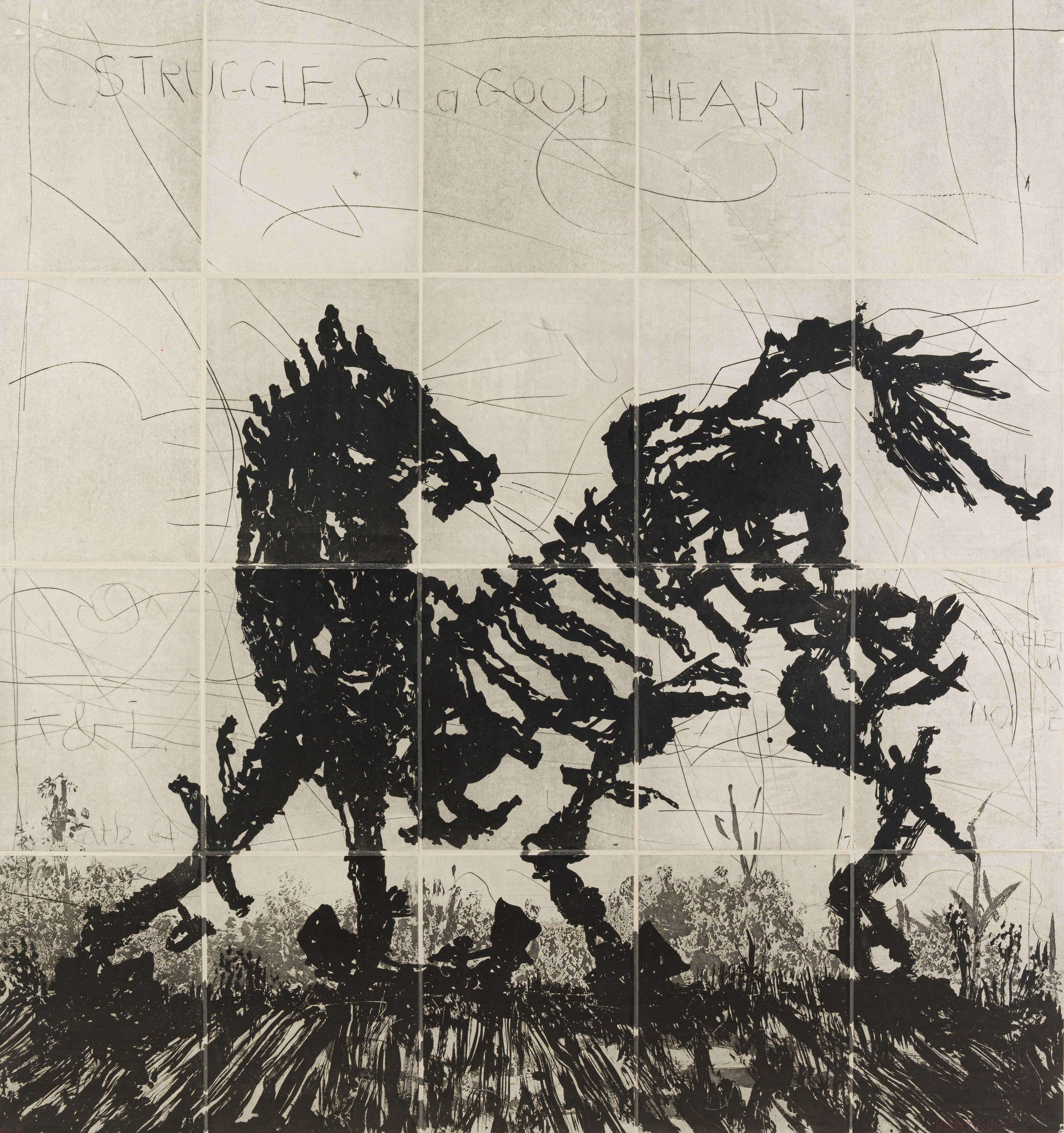 Skeletal Horse - Signed Print by William Kentridge 2017 - MyArtBroker