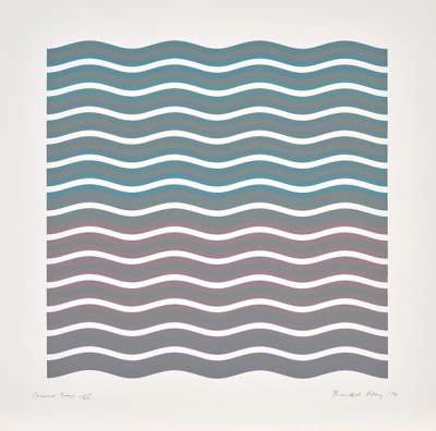 Coloured Greys 2 - Signed Print by Bridget Riley 1972 - MyArtBroker