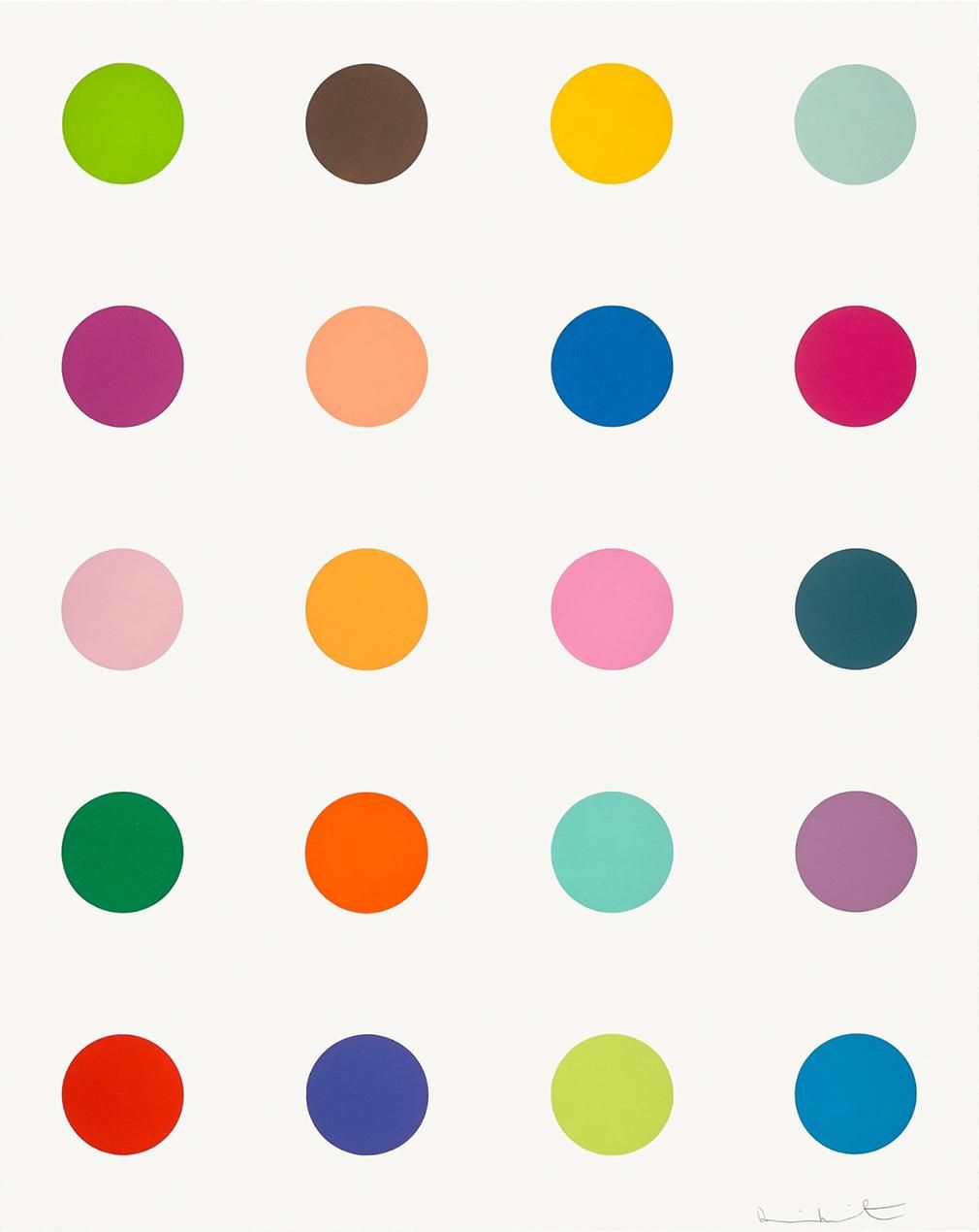 Damien Hirst Guaiazulene (Signed Print) 2010