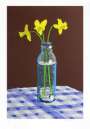 David Hockney: 7th April 2021, Three Daffodils In A Bottle - Signed Print